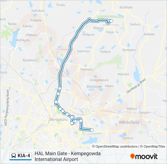 KIA-4 Bus Line Map