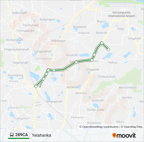 289CA Bus Line Map