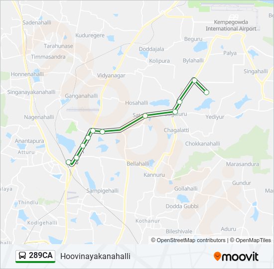 289CA bus Line Map