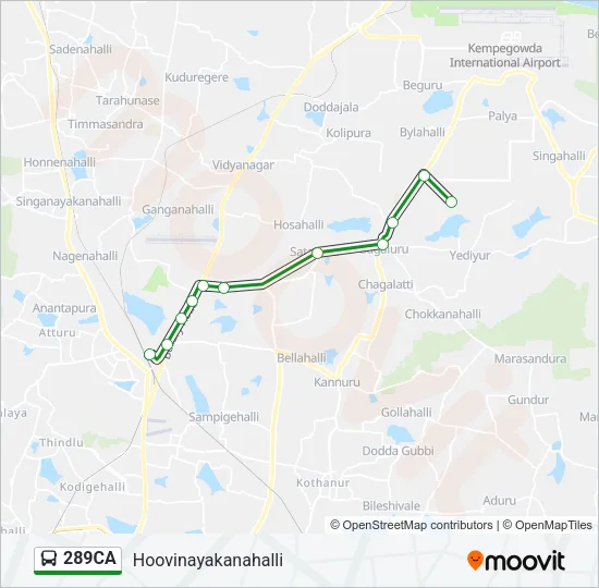 289CA Bus Line Map