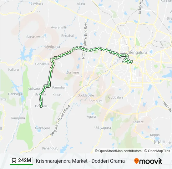 242M Bus Line Map