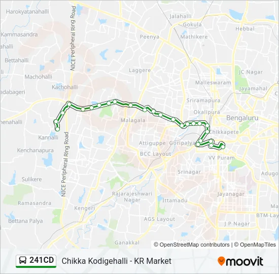 241CD Bus Line Map
