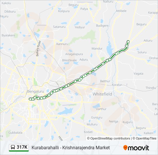 317K bus Line Map
