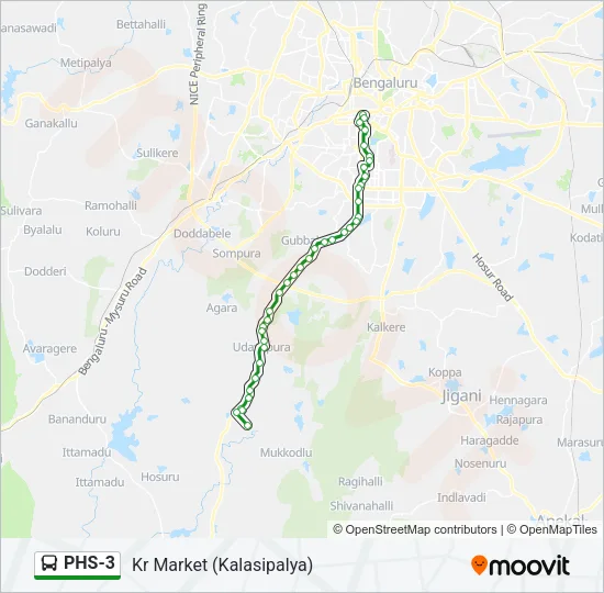 PHS-3 Bus Line Map