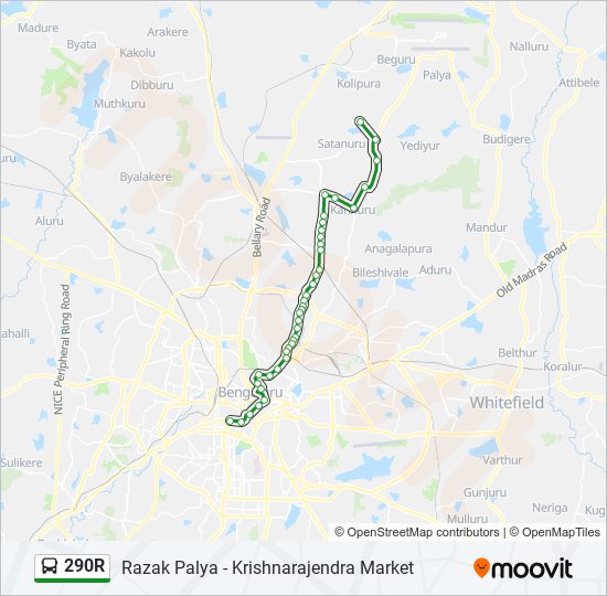 290R bus Line Map