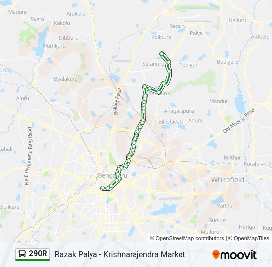 290R bus Line Map