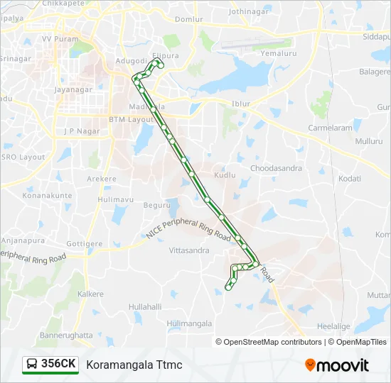356CK Bus Line Map