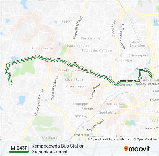 243F Bus Line Map