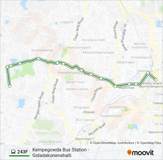 243F Bus Line Map