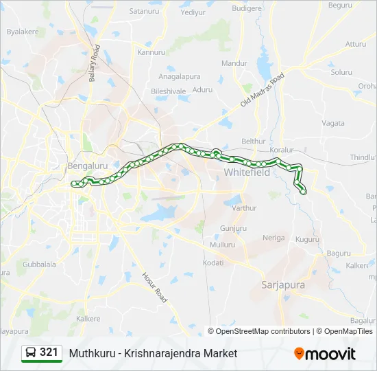 321 Bus Line Map