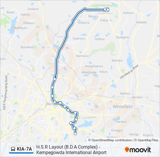 KIA-7A bus Line Map