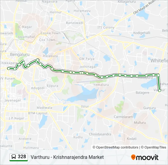 328 Bus Line Map