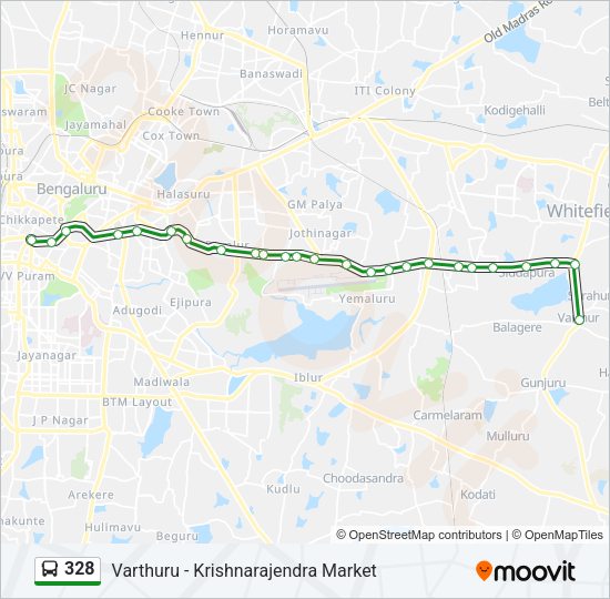 328 Bus Line Map