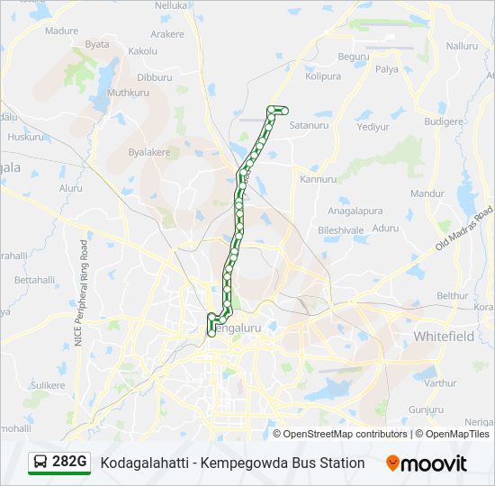 282G bus Line Map