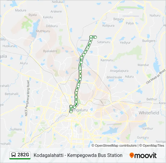 282G Bus Line Map