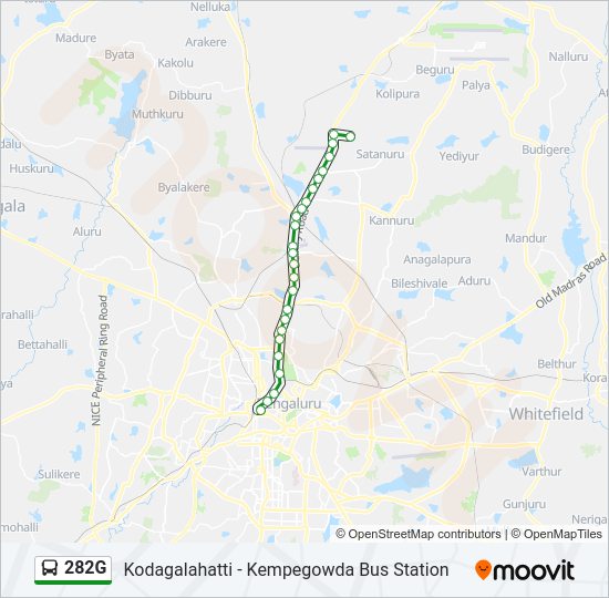 282G bus Line Map