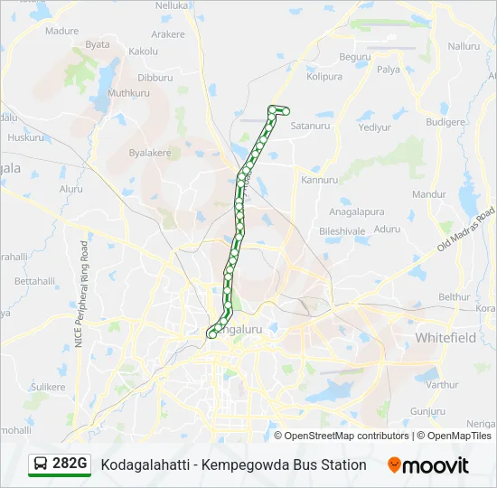 282G Bus Line Map