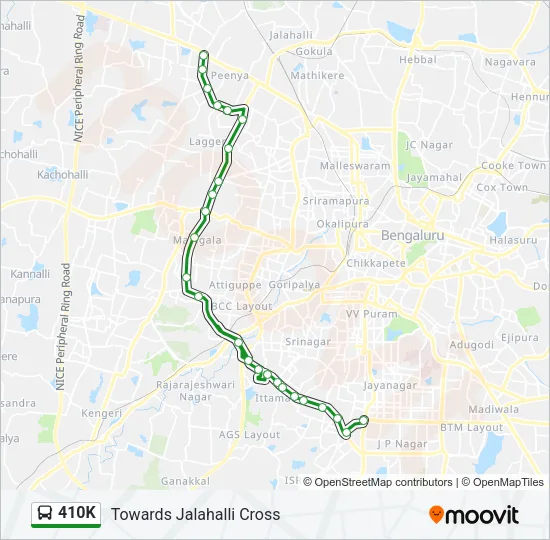 410K Bus Line Map
