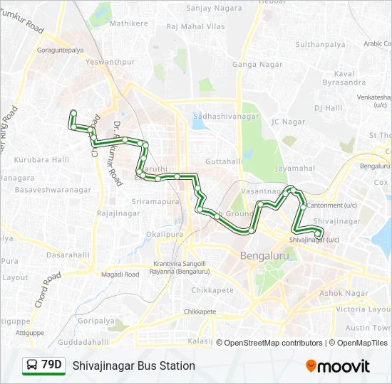 79D Bus Line Map
