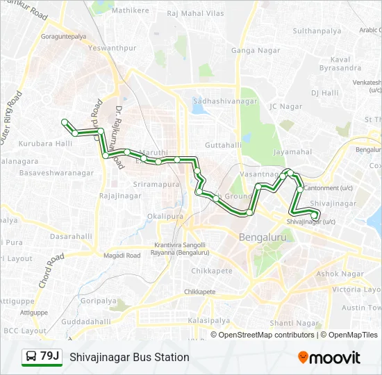 79J Bus Line Map