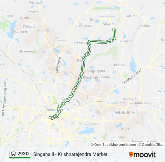 293D Bus Line Map