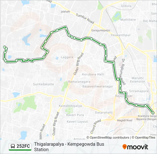 252FC Bus Line Map