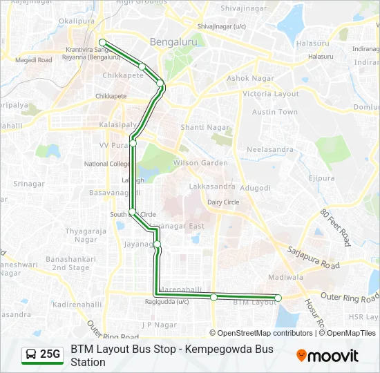 25G Bus Line Map