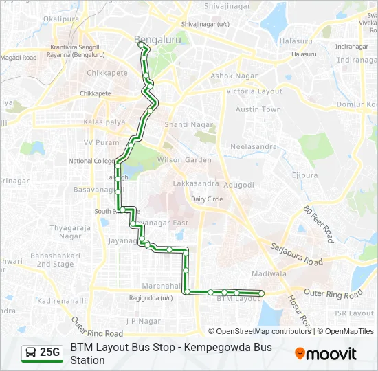 25G Bus Line Map