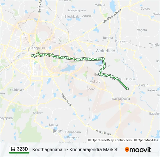 323D Bus Line Map