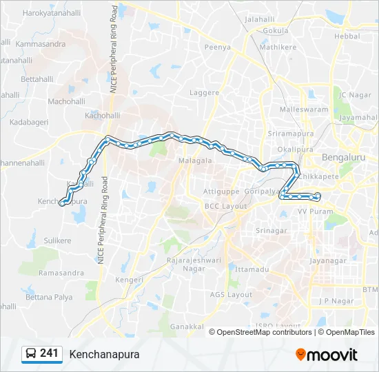 241 Bus Line Map