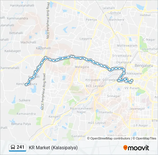 241 Bus Line Map