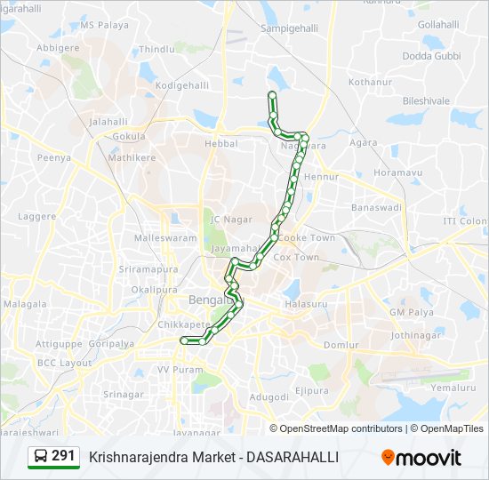 291 Route Schedules, Stops & Maps Dasarahalli (Updated)