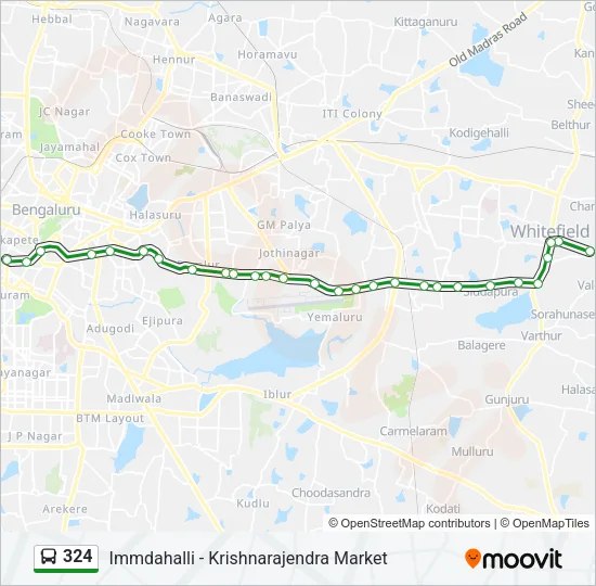 324 Bus Line Map