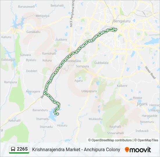 226S Bus Line Map