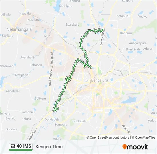 401MS Bus Line Map