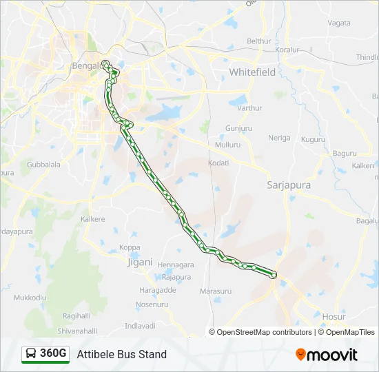 360G Bus Line Map