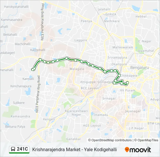 241C Bus Line Map