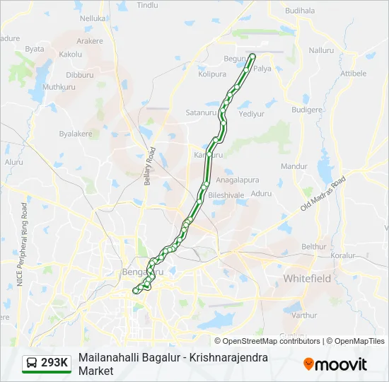 293K Bus Line Map