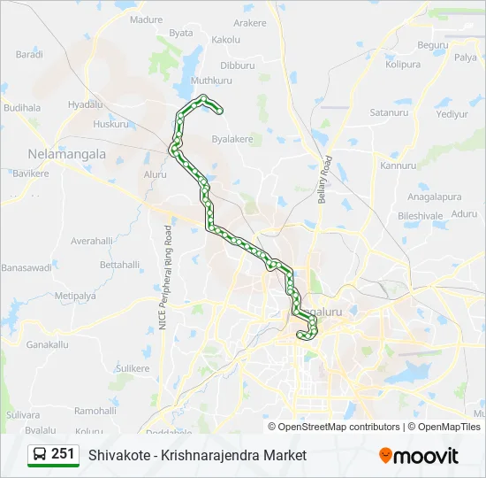 251 Bus Line Map