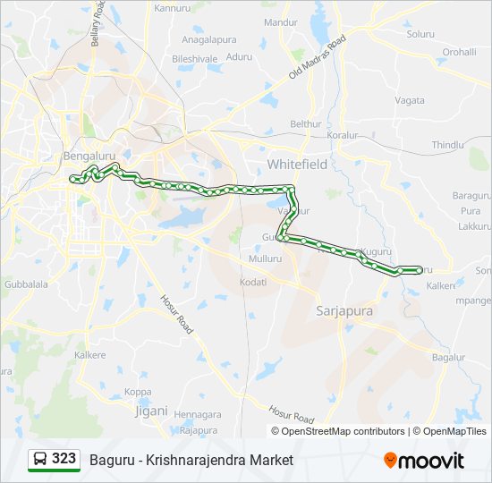 323 bus Line Map