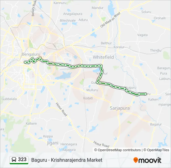 323 Bus Line Map