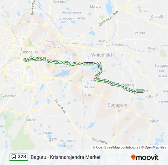 323 Bus Line Map