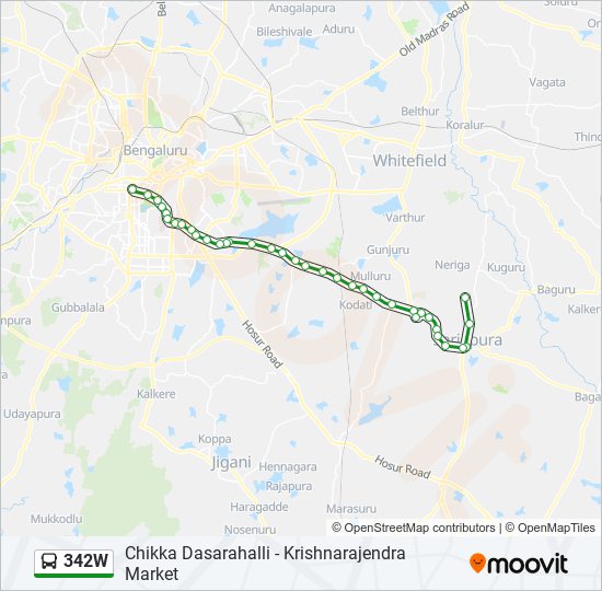 342W bus Line Map