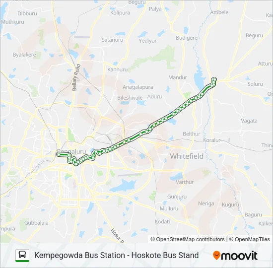 KBS-12HK Bus Line Map