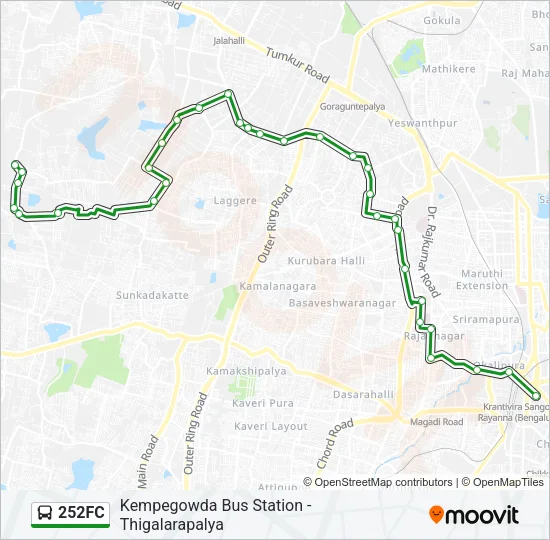 252FC Bus Line Map