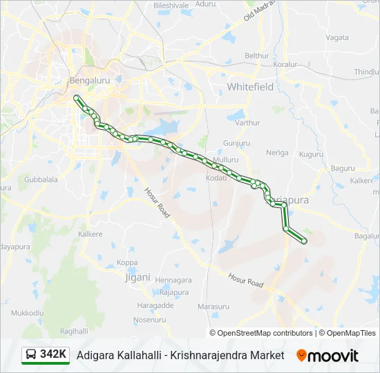 342K Bus Line Map