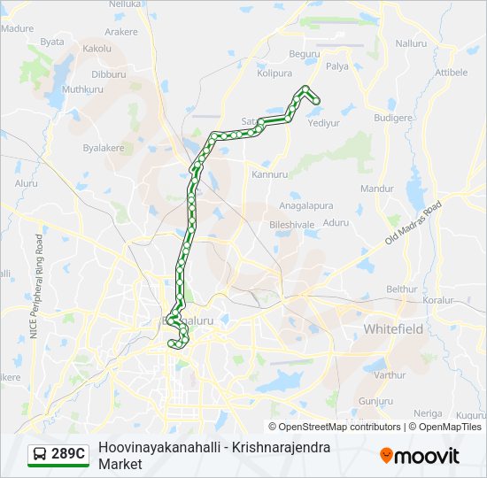289C Bus Line Map