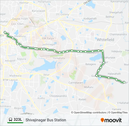 323L Bus Line Map