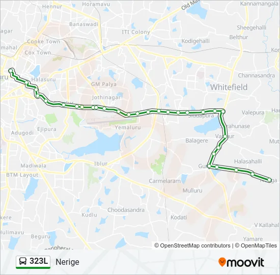 323L Bus Line Map