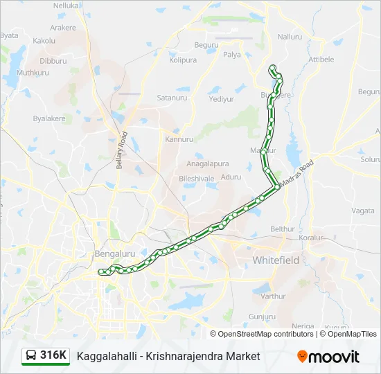 316K Bus Line Map
